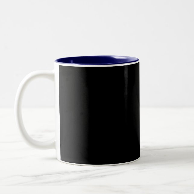 Caneca De Café Em Dois Tons Create Your Own Black Custom Design Holiday Card (Esquerda)