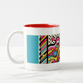 Caneca De Café Em Dois Tons Creative Pop Art FUN Mug