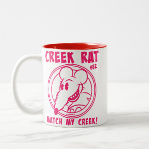 Caneca De Café Em Dois Tons Creekrat Cartoon Studios Creek Rat Art