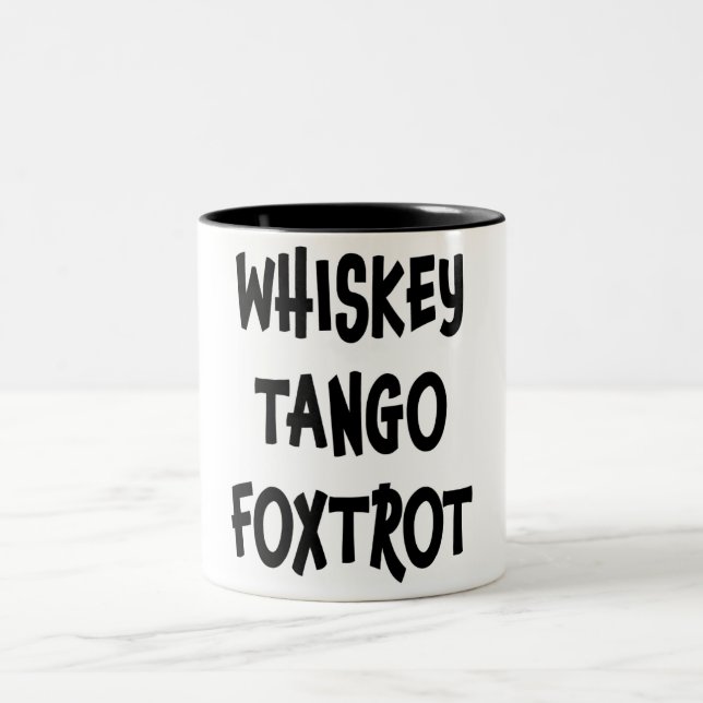 Caneca De Café Em Dois Tons Creekrat Cartoon Studios WTF Mug (Centro)