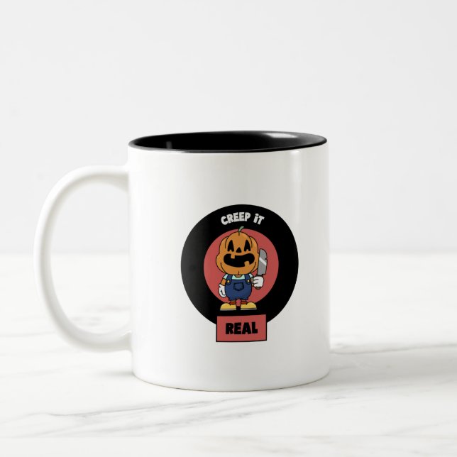 Caneca De Café Em Dois Tons Creme de verdade (Esquerda)