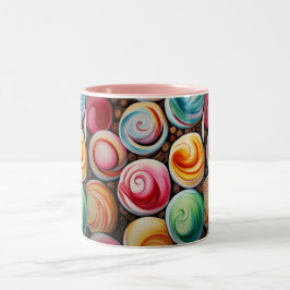Caneca De Café Em Dois Tons Cremy Swirls
