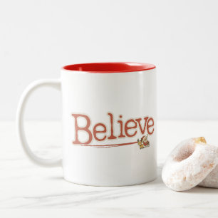 Caneca De Café Em Dois Tons Crente Mug Inspirada na Vintage - Feriado Cozy