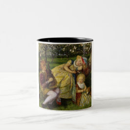 Caneca De Café Em Dois Tons Crianças no pomar do rei