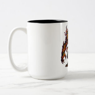 Caneca De Café Em Dois Tons Criatura Beemote Infernal