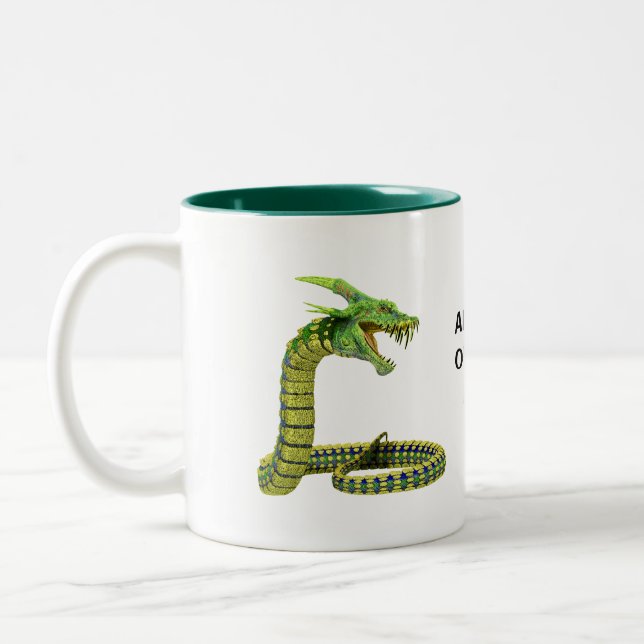 Caneca De Café Em Dois Tons Criatura lendária (Esquerda)