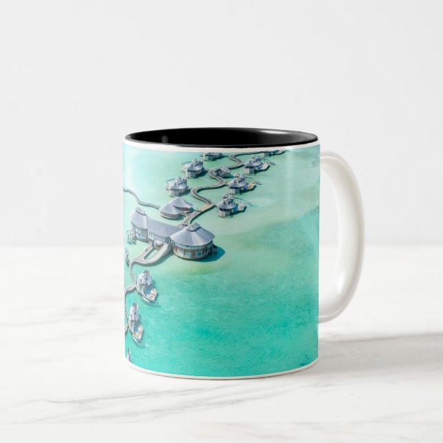 Caneca De Café Em Dois Tons Criaturas do Mar (Frente Esquerda)