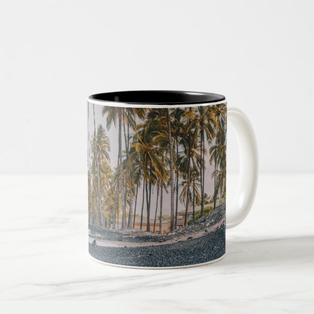 Caneca De Café Em Dois Tons Criaturas do Oceano (Frente Esquerda)