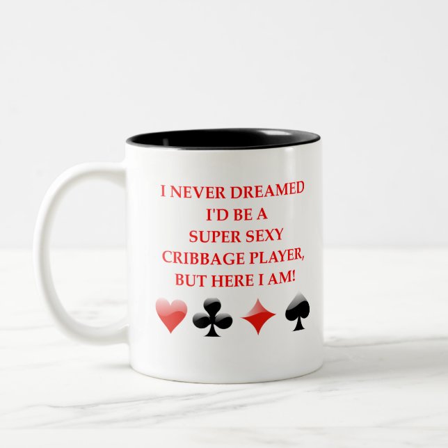 CANECA DE CAFÉ EM DOIS TONS CRIBBAGE (Esquerda)