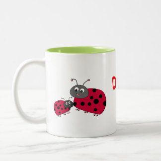 Caneca De Café Em Dois Tons Cricket Alphabet e Ladybug Mug