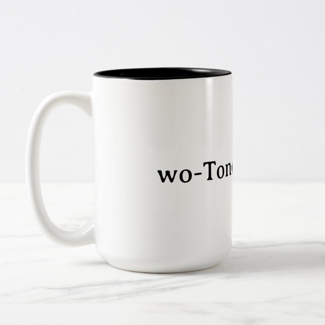 Caneca De Café Em Dois Tons Crie o Seu (Esquerda)