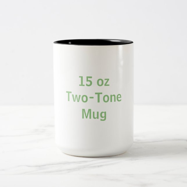 Caneca De Café Em Dois Tons Crie o seu próprio de 15 oz, (Centro)