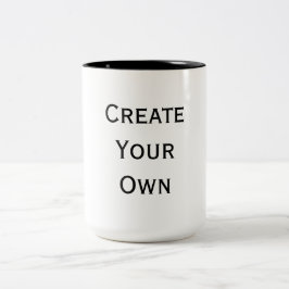 Caneca De Café Em Dois Tons Crie seu