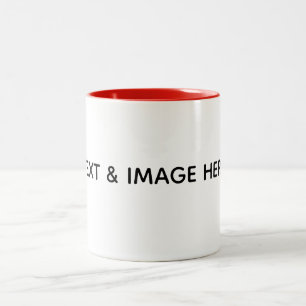 Caneca De Café Em Dois Tons Crie seu próprio branco