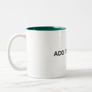 Caneca De Café Em Dois Tons Crie seu próprio branco