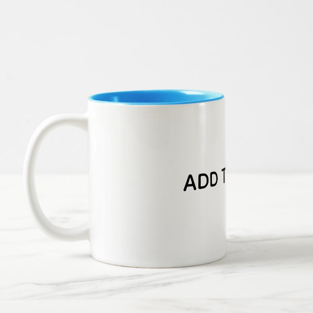 Caneca De Café Em Dois Tons Crie seu próprio branco  (Esquerda)