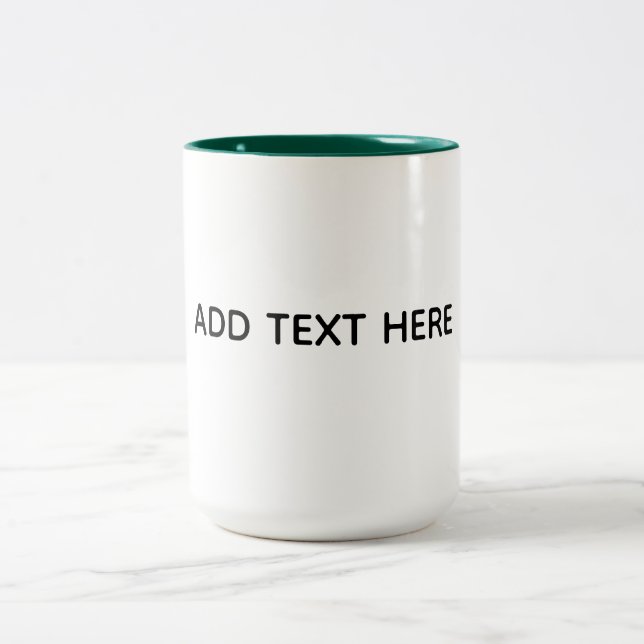 Caneca De Café Em Dois Tons Crie seu próprio branco  (Centro)