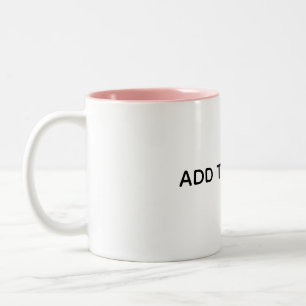 Caneca De Café Em Dois Tons Crie seu próprio branco