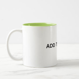 Caneca De Café Em Dois Tons Crie seu próprio branco