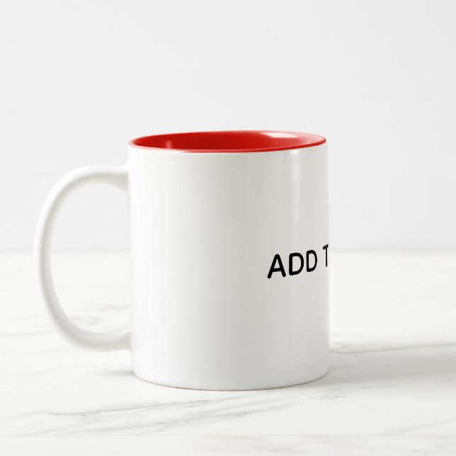 Caneca De Café Em Dois Tons Crie seu próprio branco  (Esquerda)