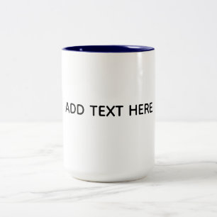 Caneca De Café Em Dois Tons Crie seu próprio branco