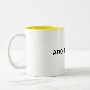 Caneca De Café Em Dois Tons Crie seu próprio branco