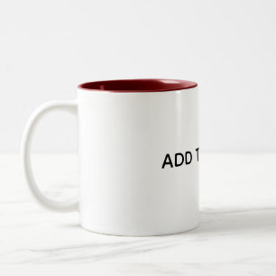 Caneca De Café Em Dois Tons Crie seu próprio branco 
