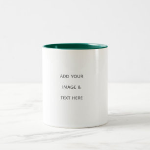 Caneca De Café Em Dois Tons Crie seu próprio branco