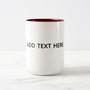 Caneca De Café Em Dois Tons Crie seu próprio branco