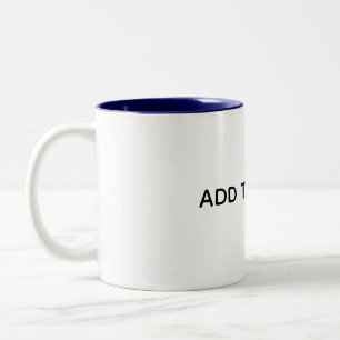 Caneca De Café Em Dois Tons Crie seu próprio branco 