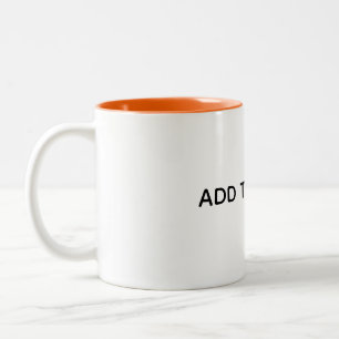 Caneca De Café Em Dois Tons Crie seu próprio branco