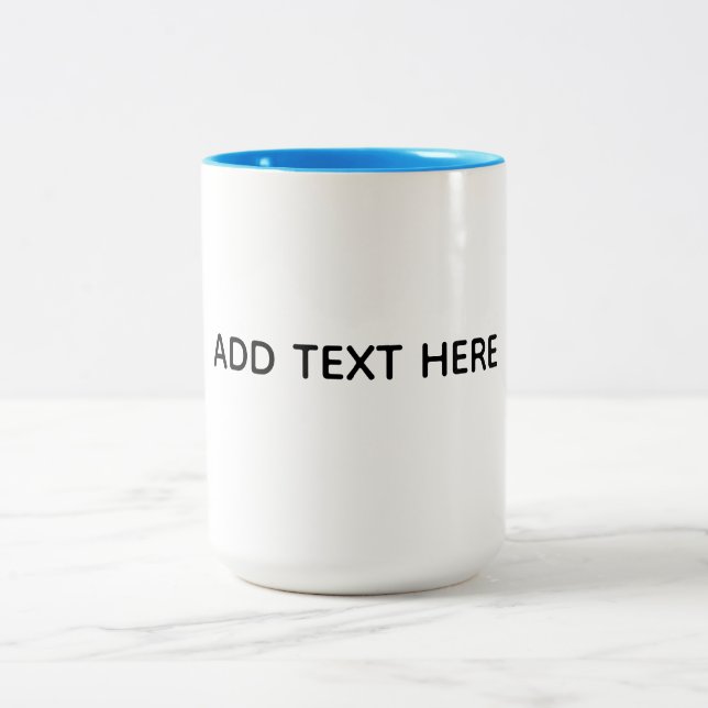 Caneca De Café Em Dois Tons Crie seu próprio branco  (Centro)