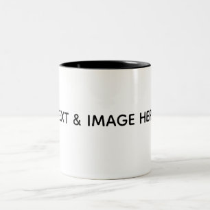 Caneca De Café Em Dois Tons Crie seu próprio branco