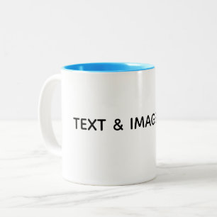 Caneca De Café Em Dois Tons Crie seu próprio branco