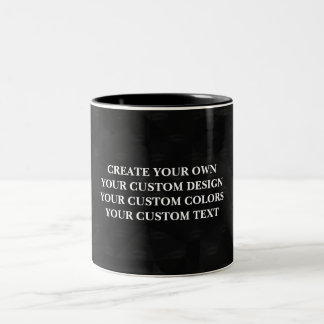 Caneca De Café Em Dois Tons Crie Seu Próprio Coffee Mug Totalmente Personaliza
