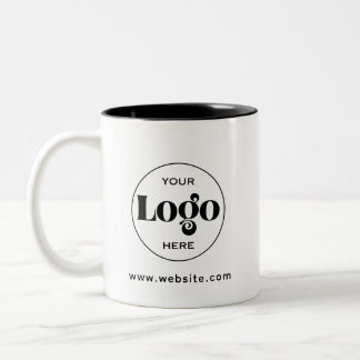 Caneca De Café Em Dois Tons Crie Seu Próprio Logotipo Personalizado