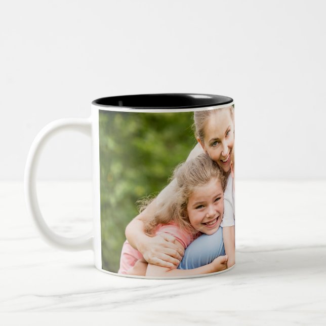 Caneca De Café Em Dois Tons Crie Seu Próprio Texto de Imagem Personalizada de  (Esquerda)