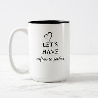 Caneca De Café Em Dois Tons Crie Sua Própria Promoção de Marca Simples