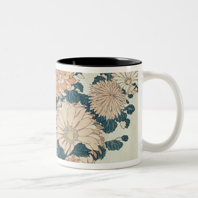 Caneca De Café Em Dois Tons Crisântemos (Direita)