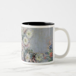 Caneca De Café Em Dois Tons Crisântemos de Claude Monet  , 1878