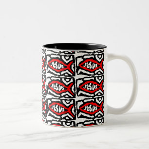 Caneca De Café Em Dois Tons cristão