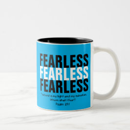 Caneca De Café Em Dois Tons Cristão Personalizado SEM MEDO