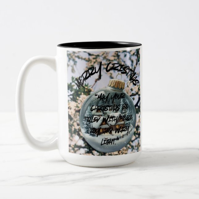 Caneca De Café Em Dois Tons Cristmas mug (Esquerda)