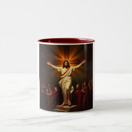 Caneca De Café Em Dois Tons Cristo é Risen Coffee Mug