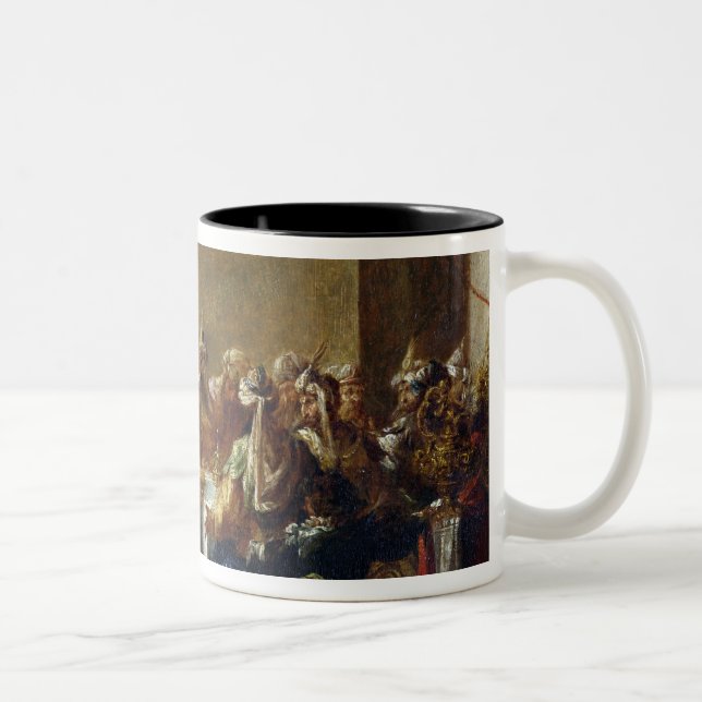 Caneca De Café Em Dois Tons Cristo na casa de Simon o Pharisee, 1660 (Direita)