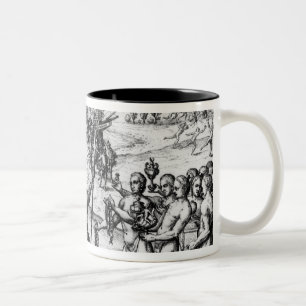 Caneca De Café Em Dois Tons Cristóvão Colombo que recebe presentes