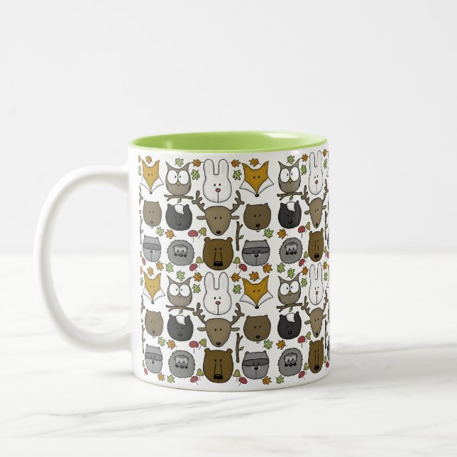 Caneca De Café Em Dois Tons Critters Woodland - Melhores Amigos Florestais (Esquerda)