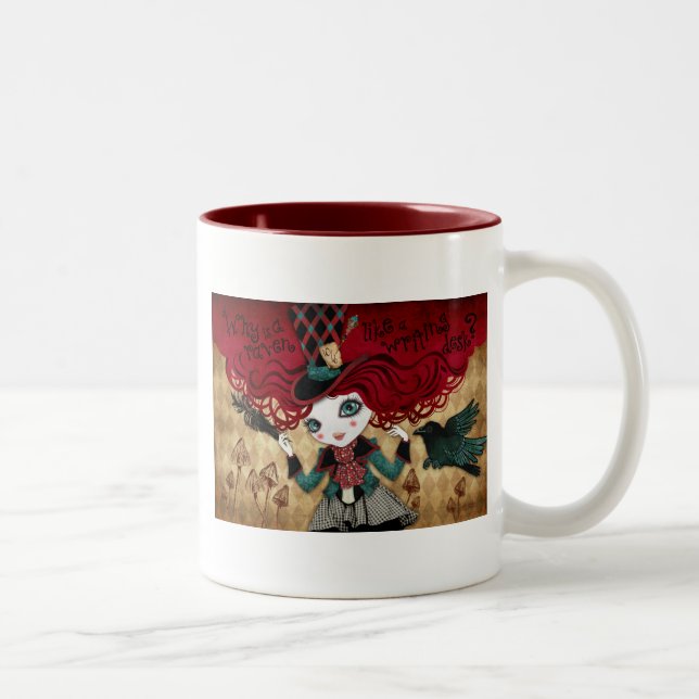 Caneca De Café Em Dois Tons Crivo louco (Direita)