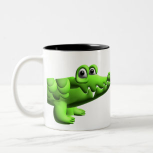 Caneca De Café Em Dois Tons Croc
