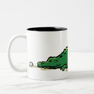 Caneca De Café Em Dois Tons croco mug